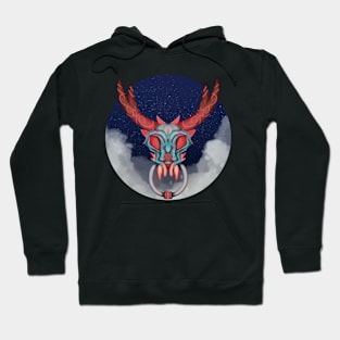 Demonic Skull (Red blue) Hoodie